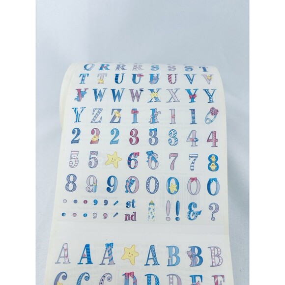 Vintage Sandy‎ Lion Sticker Roll Baby Alphabet Border Scrapbooking Sandylion - Picture 4 of 14